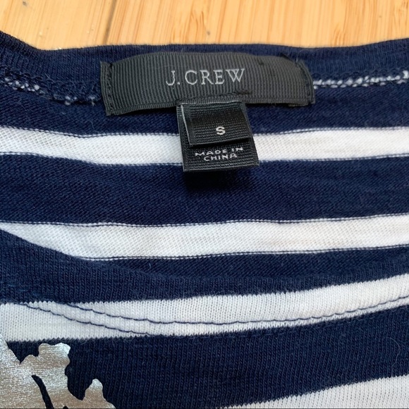 Crew Nautical Foil Flower Tee, S. - Picture 6 of 8